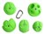Klatregreb med smiley ansigter - grønne